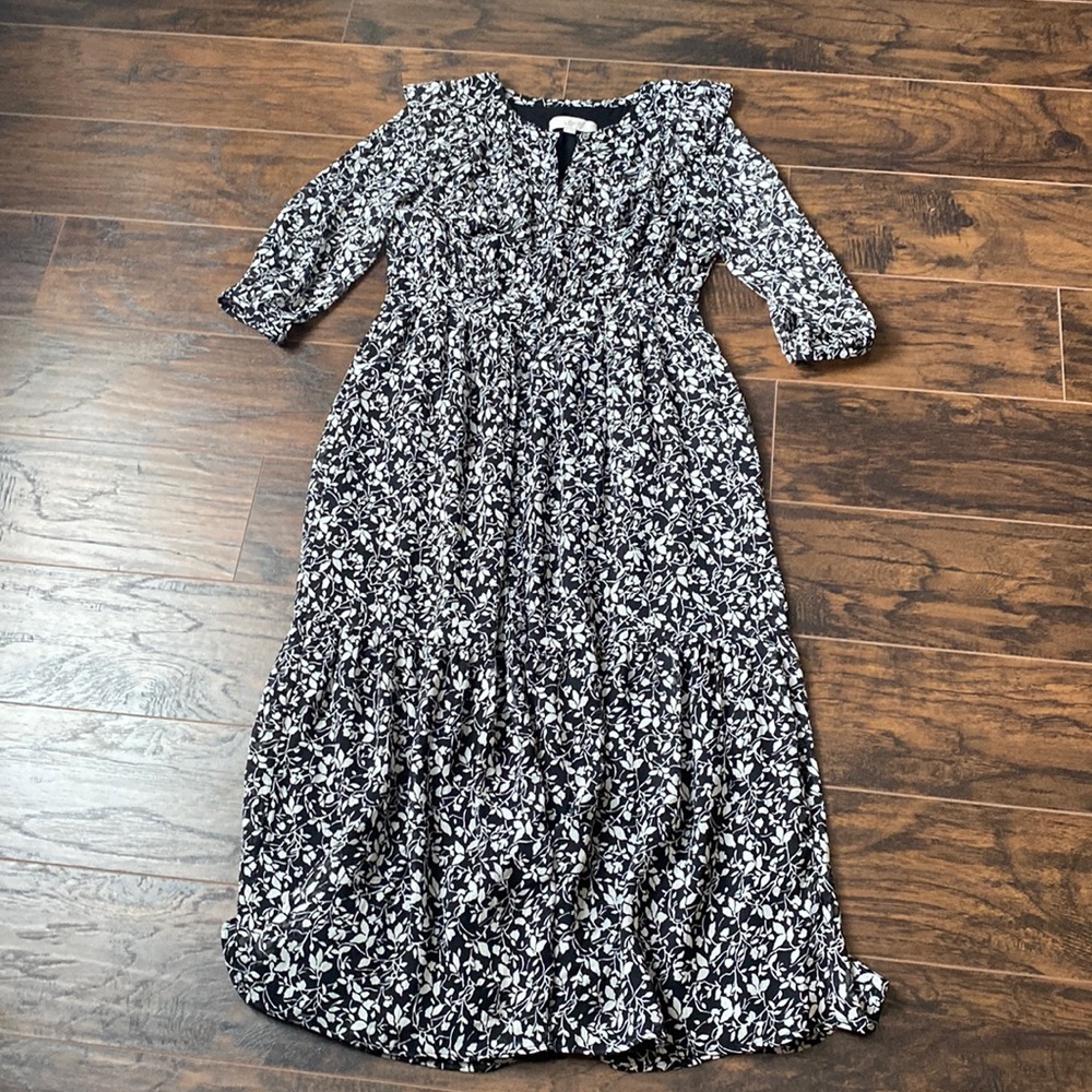 Loft floral midi dress